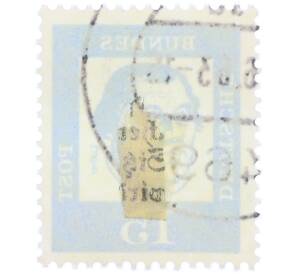 Почтовая марка 15 пфеннигов 1961 года Западная Германия (ФРГ) «Выдающиеся немцы — Мартин Лютер» — Фото №2