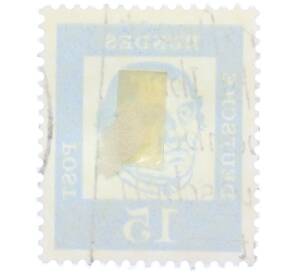 Почтовая марка 15 пфеннигов 1961 года Западная Германия (ФРГ) «Выдающиеся немцы — Мартин Лютер» — Фото №2