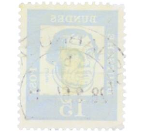 Почтовая марка 15 пфеннигов 1961 года Западная Германия (ФРГ) «Выдающиеся немцы — Мартин Лютер» — Фото №2
