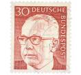Почтовая марка 30 пфеннигов 1971 года Западная Германия (ФРГ) «Президент Густав Хайнеман» (Артикул: T11-36813) — Фото №1
