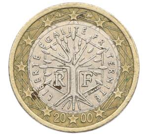 1 евро 2000 года Франция — Фото №1