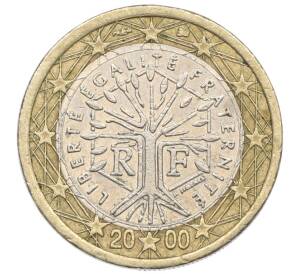 1 евро 2000 года Франция — Фото №1