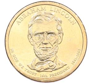 1 доллар 2010 года (P) США «16-й президент США Авраам Линкольн» — Фото №1