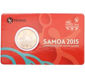 50 сене 2015 года Самоа «V Юношеские игры Содружества — Теннис» (в блистере) — Фото №1