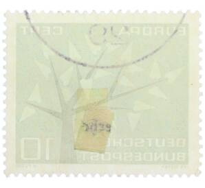 Почтовая марка 10 пфеннигов 1962 года Западная Германия (ФРГ) «Европейская конференция администраций почтовых служб и служб связи CEPT — Древо» — Фото №2
