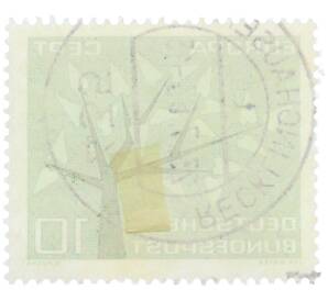 Почтовая марка 10 пфеннигов 1962 года Западная Германия (ФРГ) «Европейская конференция администраций почтовых служб и служб связи CEPT — Древо» — Фото №2