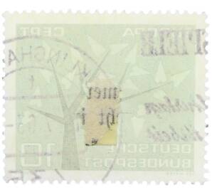 Почтовая марка 10 пфеннигов 1962 года Западная Германия (ФРГ) «Европейская конференция администраций почтовых служб и служб связи CEPT — Древо» — Фото №2