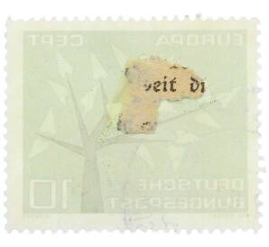 Почтовая марка 10 пфеннигов 1962 года Западная Германия (ФРГ) «Европейская конференция администраций почтовых служб и служб связи CEPT — Древо» — Фото №2