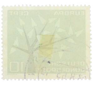 Почтовая марка 10 пфеннигов 1962 года Западная Германия (ФРГ) «Европейская конференция администраций почтовых служб и служб связи CEPT — Древо» — Фото №2