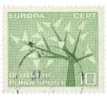 Почтовая марка 10 пфеннигов 1962 года Западная Германия (ФРГ) «Европейская конференция администраций почтовых служб и служб связи CEPT — Древо» (Артикул: T11-36867) — Фото №1