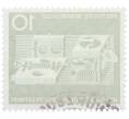 Почтовая марка 10 пфеннигов 1961 года Западная Германия (ФРГ) «100-летие изобретения телефона Филиппом Рейсом» (Артикул: T11-36899) — Фото №2