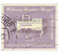 Почтовая марка 10 пфеннигов 1956 года Западная Германия (ФРГ) «200-летие со дня рождения Вольфганга Амадея Моцарта» (Артикул: T11-36909) — Фото №1