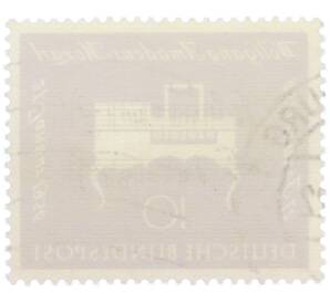 Почтовая марка 10 пфеннигов 1956 года Западная Германия (ФРГ) «200-летие со дня рождения Вольфганга Амадея Моцарта» — Фото №2