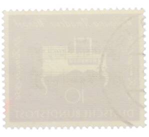 Почтовая марка 10 пфеннигов 1956 года Западная Германия (ФРГ) «200-летие со дня рождения Вольфганга Амадея Моцарта» — Фото №2