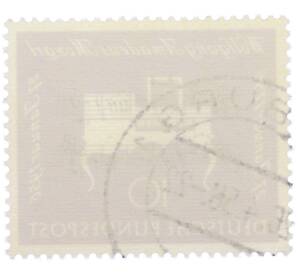 Почтовая марка 10 пфеннигов 1956 года Западная Германия (ФРГ) «200-летие со дня рождения Вольфганга Амадея Моцарта» — Фото №2
