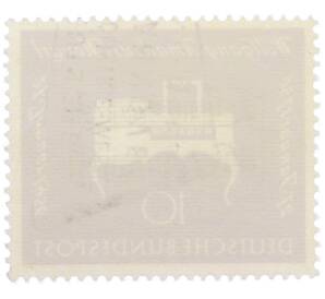 Почтовая марка 10 пфеннигов 1956 года Западная Германия (ФРГ) «200-летие со дня рождения Вольфганга Амадея Моцарта» — Фото №2