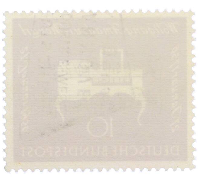 Почтовая марка 10 пфеннигов 1956 года Западная Германия (ФРГ) «200-летие со дня рождения Вольфганга Амадея Моцарта» (Артикул: T11-36913) — Фото №2