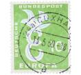 Почтовая марка 10 пфеннигов 1958 года Западная Германия (ФРГ) «Европейская конференция администраций почтовых служб и служб связи CEPT — Голубь мира» (Артикул: T11-36928) — Фото №1