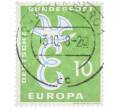 Почтовая марка 10 пфеннигов 1958 года Западная Германия (ФРГ) «Европейская конференция администраций почтовых служб и служб связи CEPT — Голубь мира» (Артикул: T11-36932) — Фото №1