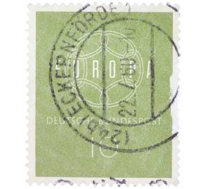 Почтовая марка 10 пфеннигов 1959 года Западная Германия (ФРГ) «Европейская конференция администраций почтовых служб и служб связи CEPT — Цепь» — Фото №1