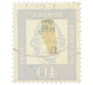 Почтовая марка 40 пфеннигов 1961 года Западная Германия (ФРГ) «Выдающиеся немцы — Готхольд Эфраим Лессинг» — Фото №2