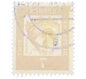 Почтовая марка 7 пфеннигов 1961 года Западная Германия (ФРГ) «Выдающиеся немцы — Елизавета Венгерская» — Фото №2