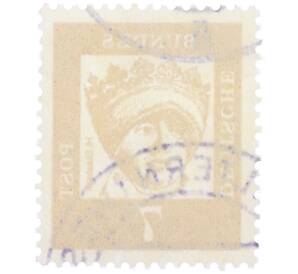 Почтовая марка 7 пфеннигов 1961 года Западная Германия (ФРГ) «Выдающиеся немцы — Елизавета Венгерская» — Фото №2