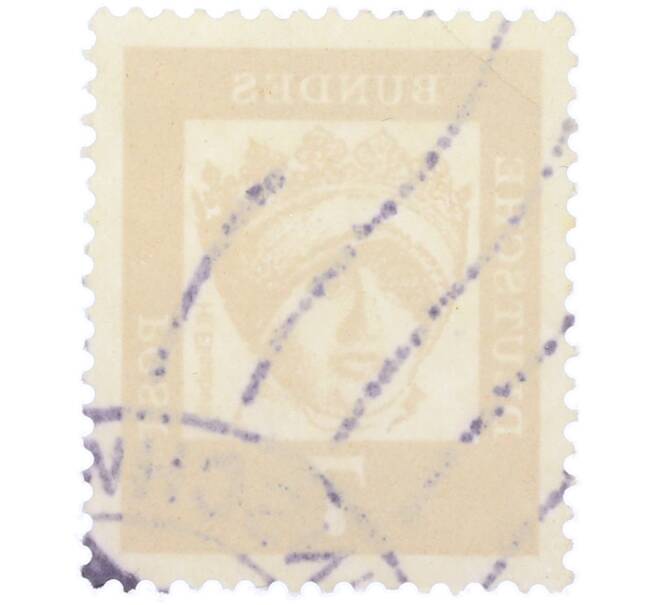 Почтовая марка 7 пфеннигов 1961 года Западная Германия (ФРГ) «Выдающиеся немцы — Елизавета Венгерская» (Артикул: T11-36998) — Фото №2