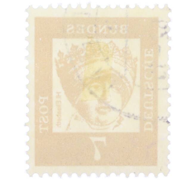 Почтовая марка 7 пфеннигов 1961 года Западная Германия (ФРГ) «Выдающиеся немцы — Елизавета Венгерская» (Артикул: T11-37002) — Фото №2