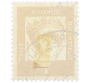 Почтовая марка 7 пфеннигов 1961 года Западная Германия (ФРГ) «Выдающиеся немцы — Елизавета Венгерская» — Фото №2