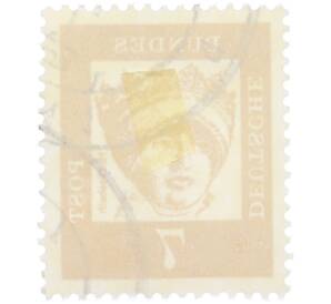 Почтовая марка 7 пфеннигов 1961 года Западная Германия (ФРГ) «Выдающиеся немцы — Елизавета Венгерская» — Фото №2