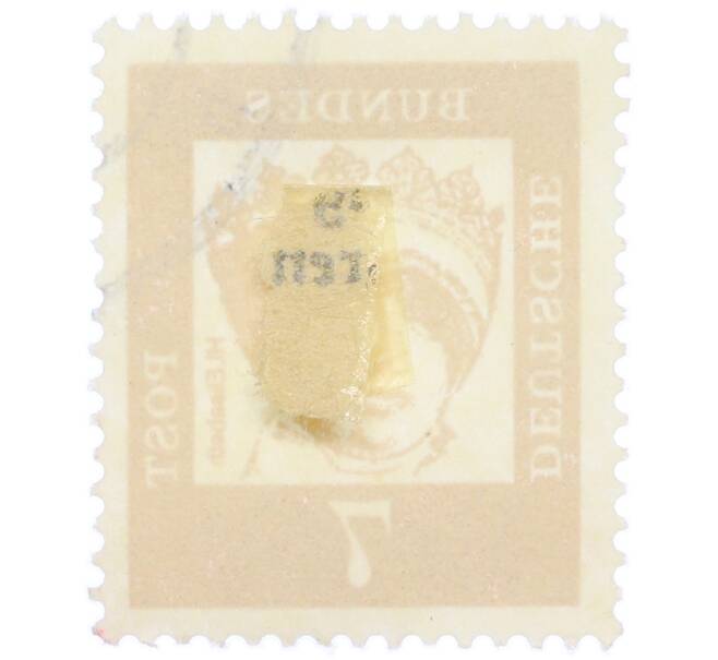 Почтовая марка 7 пфеннигов 1961 года Западная Германия (ФРГ) «Выдающиеся немцы — Елизавета Венгерская» (Артикул: T11-37008) — Фото №2
