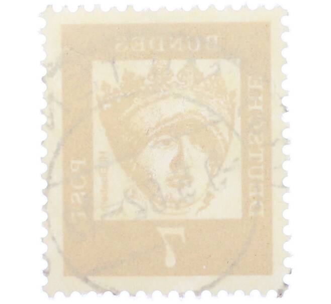 Почтовая марка 7 пфеннигов 1961 года Западная Германия (ФРГ) «Выдающиеся немцы — Елизавета Венгерская» (Артикул: T11-37011) — Фото №2