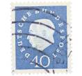 Почтовая марка 40 пфеннигов 1959 года Западная Германия «Теодор Хойс» (Артикул: T11-37034) — Фото №1