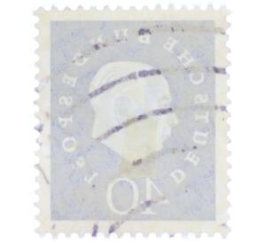 Почтовая марка 40 пфеннигов 1959 года Западная Германия «Теодор Хойс» — Фото №2