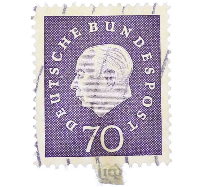 Почтовая марка 70 пфеннигов 1959 года Западная Германия (ФРГ) «Теодор Хойс» (Артикул: T11-37036) — Фото №1