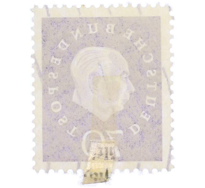 Почтовая марка 70 пфеннигов 1959 года Западная Германия (ФРГ) «Теодор Хойс» (Артикул: T11-37036) — Фото №2