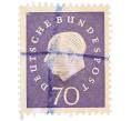 Почтовая марка 70 пфеннигов 1959 года Западная Германия (ФРГ) «Теодор Хойс» (Артикул: T11-37038) — Фото №1