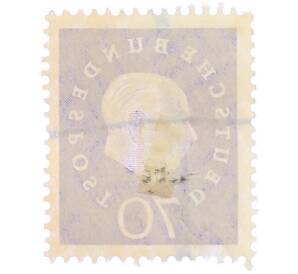 Почтовая марка 70 пфеннигов 1959 года Западная Германия (ФРГ) «Теодор Хойс» — Фото №2