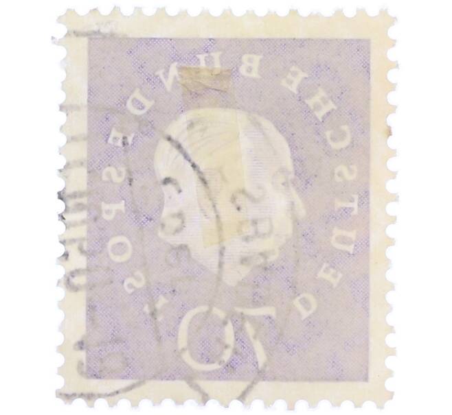 Почтовая марка 70 пфеннигов 1959 года Западная Германия (ФРГ) «Теодор Хойс» (Артикул: T11-37042) — Фото №2