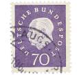 Почтовая марка 70 пфеннигов 1959 года Западная Германия (ФРГ) «Теодор Хойс» (Артикул: T11-37046) — Фото №1
