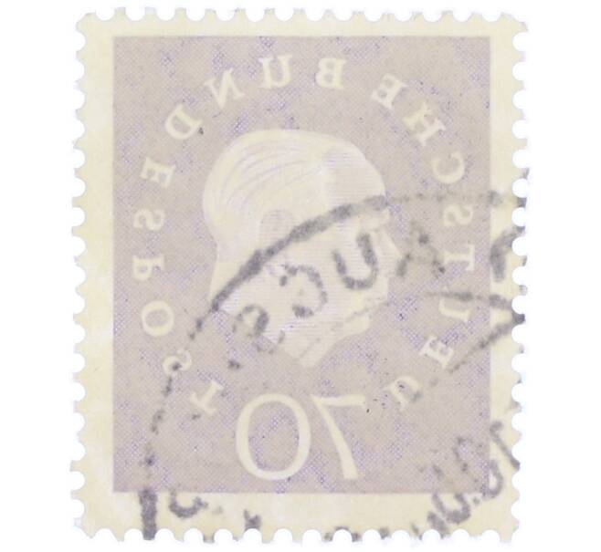 Почтовая марка 70 пфеннигов 1959 года Западная Германия (ФРГ) «Теодор Хойс» (Артикул: T11-37046) — Фото №2