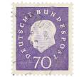 Почтовая марка 70 пфеннигов 1959 года Западная Германия (ФРГ) «Теодор Хойс» (Артикул: T11-37047) — Фото №1