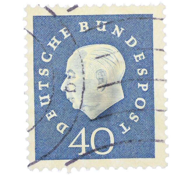 Почтовая марка 40 пфеннигов 1959 года Западная Германия (ФРГ) «Теодор Хойс» (Артикул: T11-37048) — Фото №1