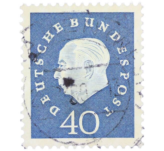 Почтовая марка 40 пфеннигов 1959 года Западная Германия (ФРГ) «Теодор Хойс» (Артикул: T11-37051) — Фото №1