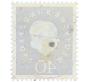 Почтовая марка 40 пфеннигов 1959 года Западная Германия (ФРГ) «Теодор Хойс» — Фото №2