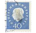 Почтовая марка 40 пфеннигов 1959 года Западная Германия (ФРГ) «Теодор Хойс» (Артикул: T11-37052) — Фото №1