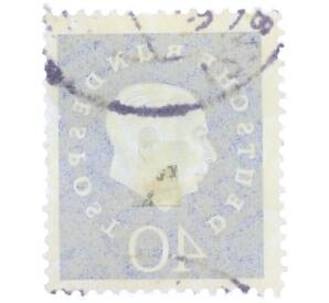 Почтовая марка 40 пфеннигов 1959 года Западная Германия (ФРГ) «Теодор Хойс» — Фото №2