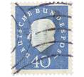 Почтовая марка 40 пфеннигов 1959 года Западная Германия (ФРГ) «Теодор Хойс» (Артикул: T11-37054) — Фото №1