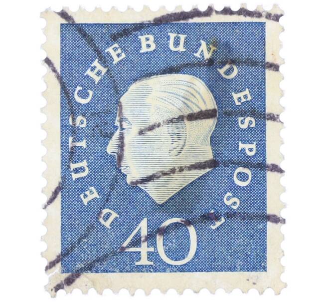 Почтовая марка 40 пфеннигов 1959 года Западная Германия (ФРГ) «Теодор Хойс» (Артикул: T11-37054) — Фото №1